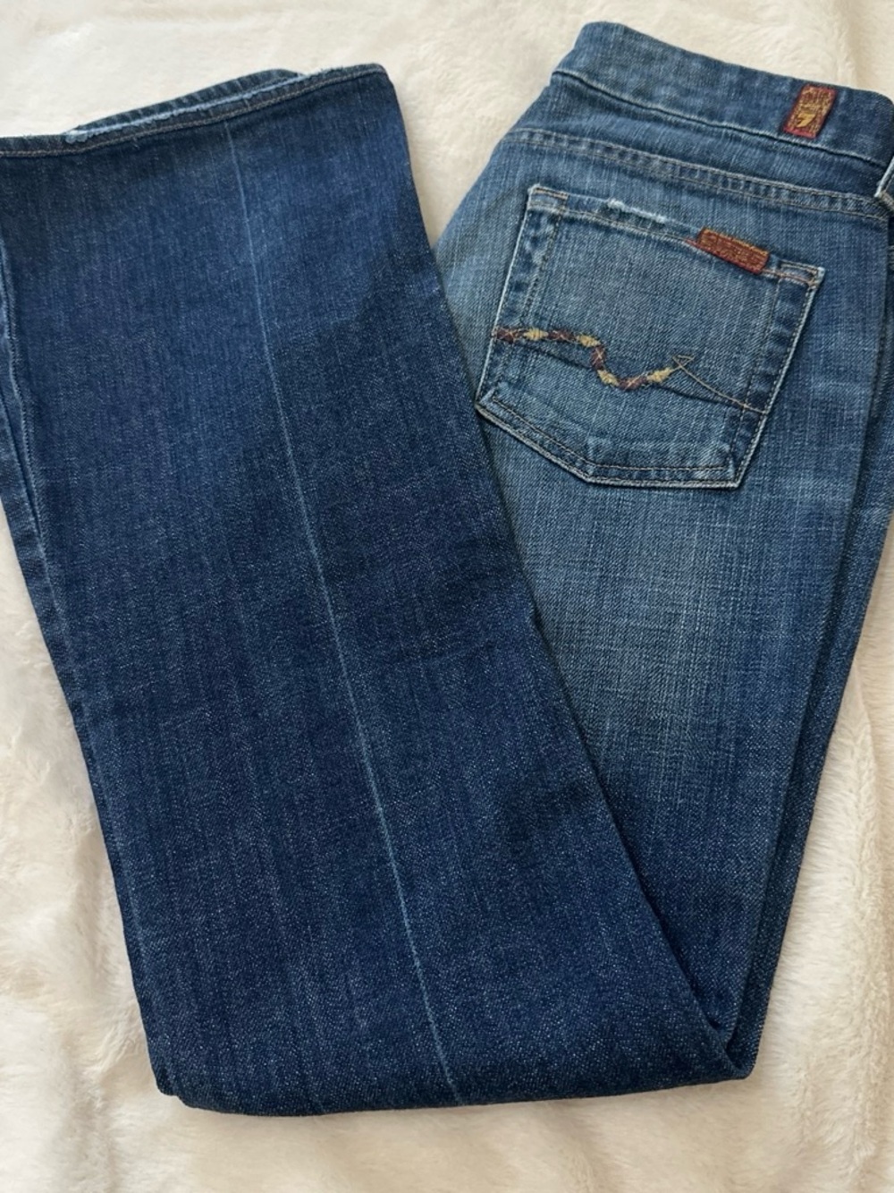 Classic Mid-Blue Women's Straight Jeans